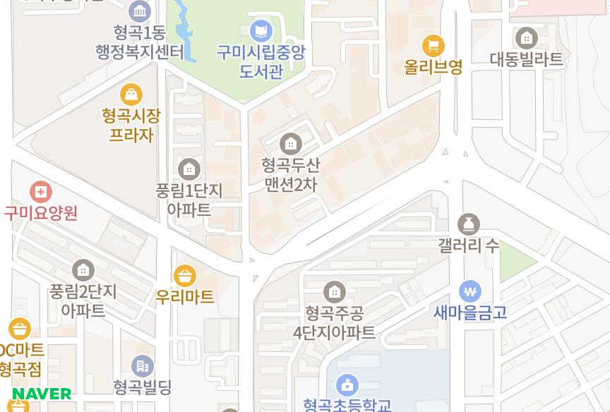 경상북도 구미시 형곡동 신세계타운 위치·실거래 시세 지도