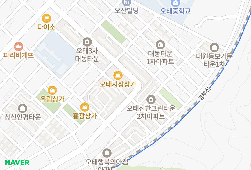 경상북도 구미시 오태동 대원가든타운3차 위치·실거래 시세 지도