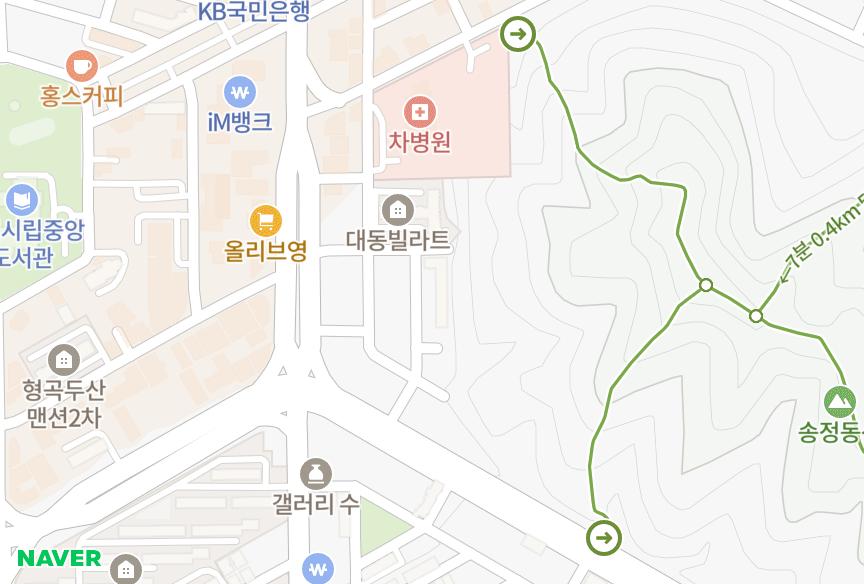 경상북도 구미시 형곡동 삼우초원 위치·실거래 시세 지도