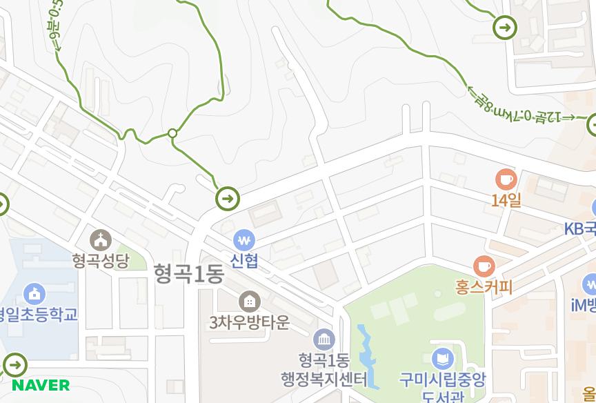 경상북도 구미시 형곡동 형곡금오맨션 위치·실거래 시세 지도
