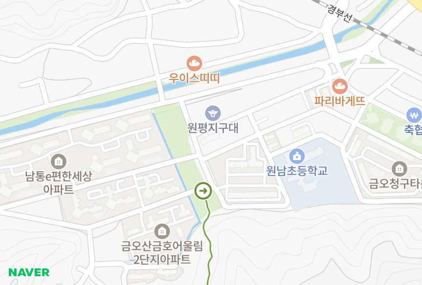 경상북도 구미시 남통동 두산그린맨션201차 위치·실거래 시세 지도