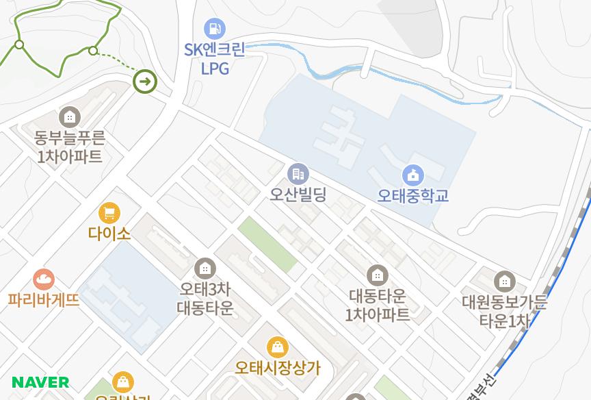 경상북도 구미시 오태동 우성트윈빌 위치·실거래 시세 지도