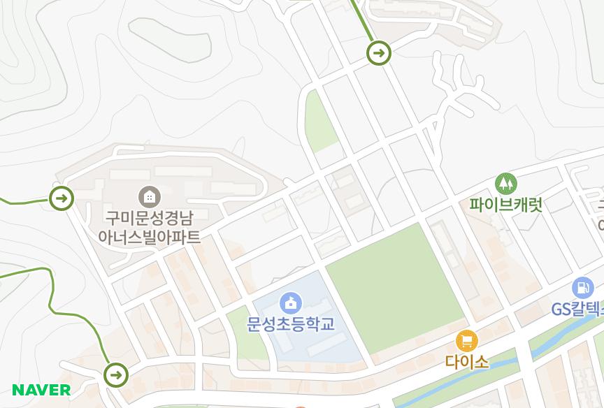 경상북도 구미시 고아읍 문성리 우성행복타운 위치·실거래 시세 지도