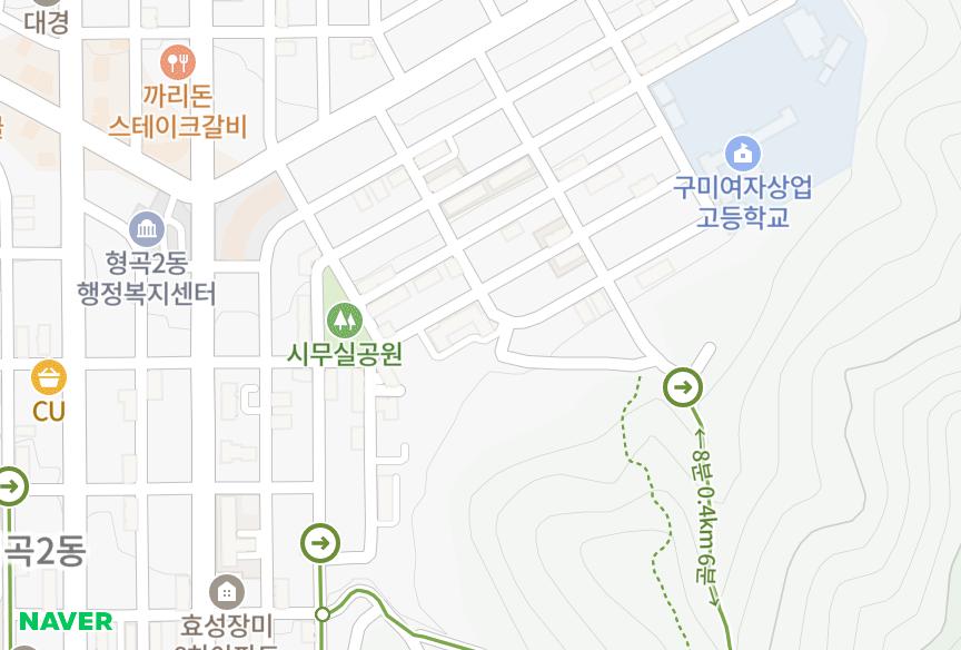 경상북도 구미시 형곡동 두산맨션 위치·실거래 시세 지도