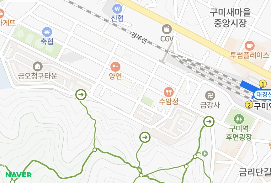 경상북도 구미시 원평동 청일샛별 위치·실거래 시세 지도