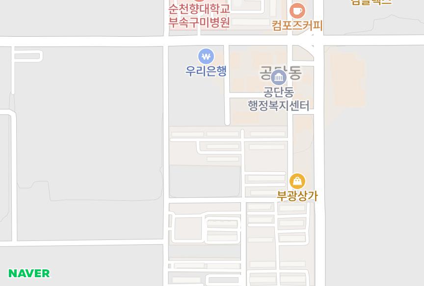 경상북도 구미시 공단동 대우전자사원 위치·실거래 시세 지도