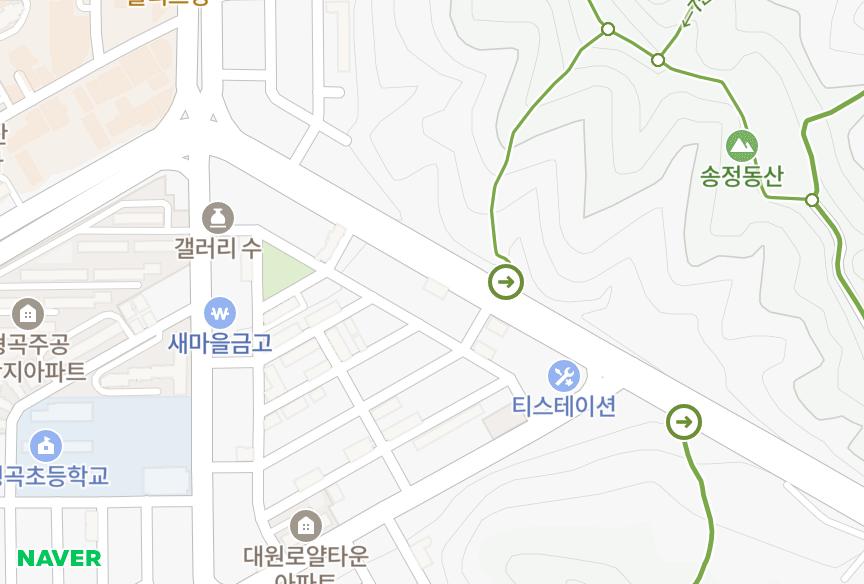 경상북도 구미시 형곡동 동신인터빌 위치·실거래 시세 지도