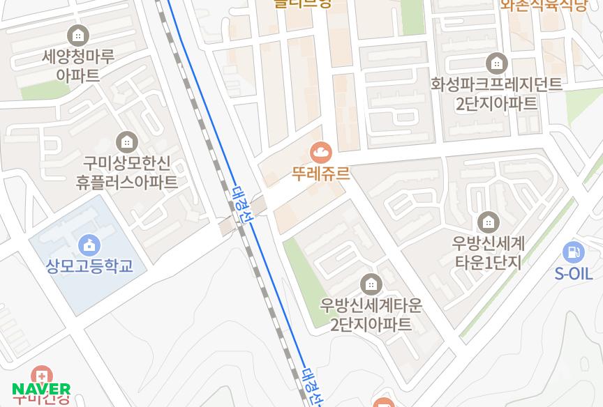 경상북도 구미시 상모동 상모굿팔레스 위치·실거래 시세 지도