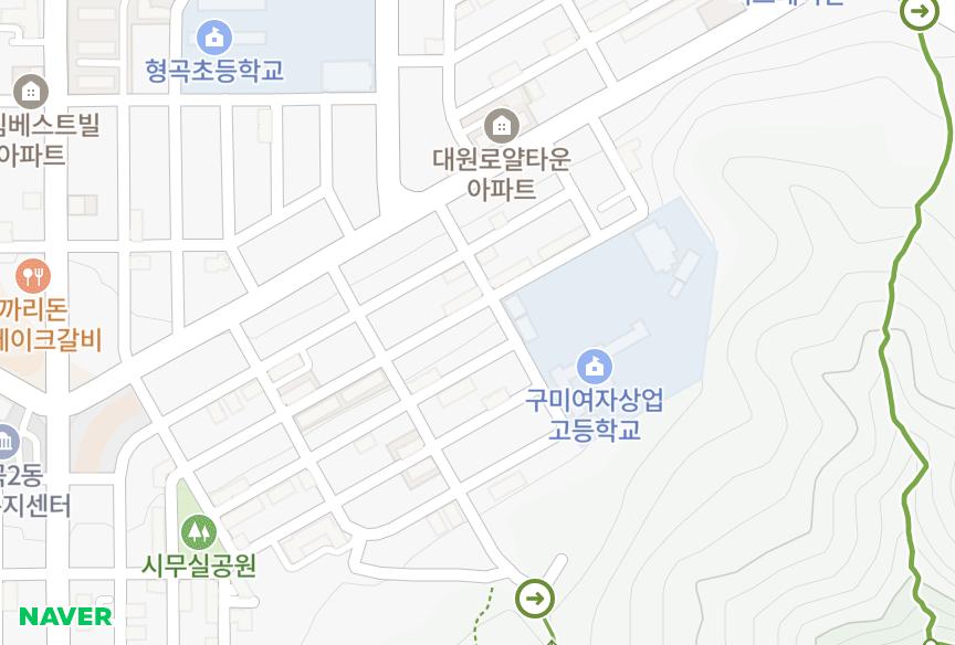 경상북도 구미시 형곡동 이천맨션1차 위치·실거래 시세 지도