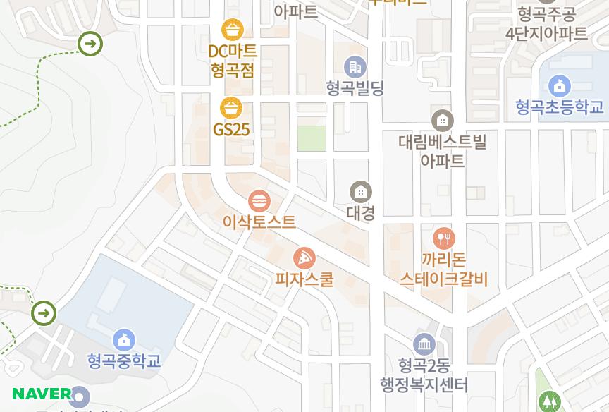 경상북도 구미시 형곡동 상록맨션 위치·실거래 시세 지도