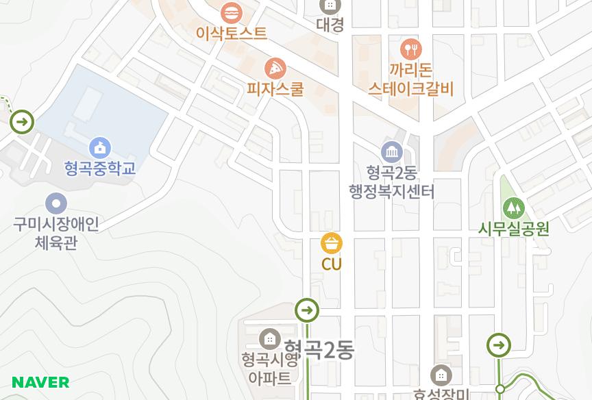 경상북도 구미시 형곡동 다솜빌라1차 위치·실거래 시세 지도