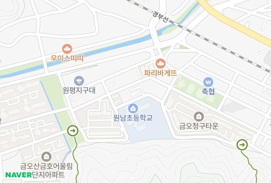 경상북도 구미시 남통동 신영솔바로 위치·실거래 시세 지도
