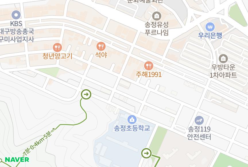경상북도 구미시 송정동 신화오페라하우스501차 위치·실거래 시세 지도