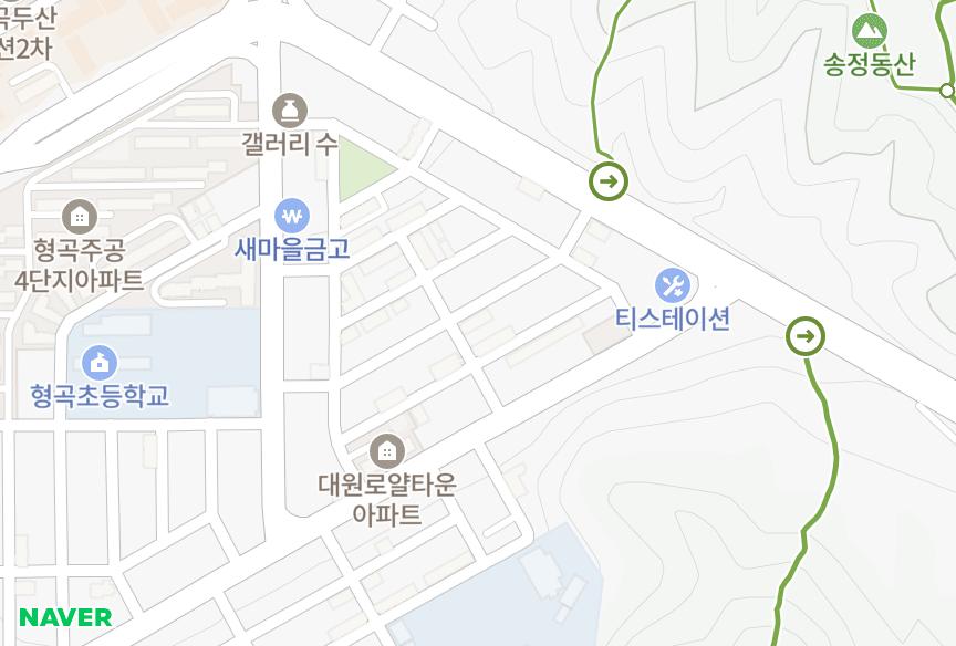 경상북도 구미시 형곡동 형곡이구맨션 위치·실거래 시세 지도