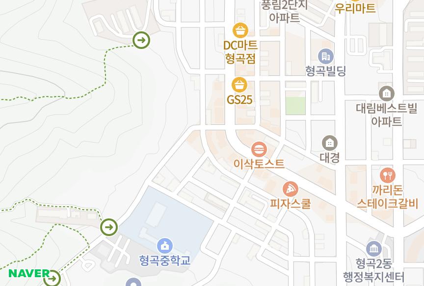 경상북도 구미시 형곡동 삼우926차 위치·실거래 시세 지도