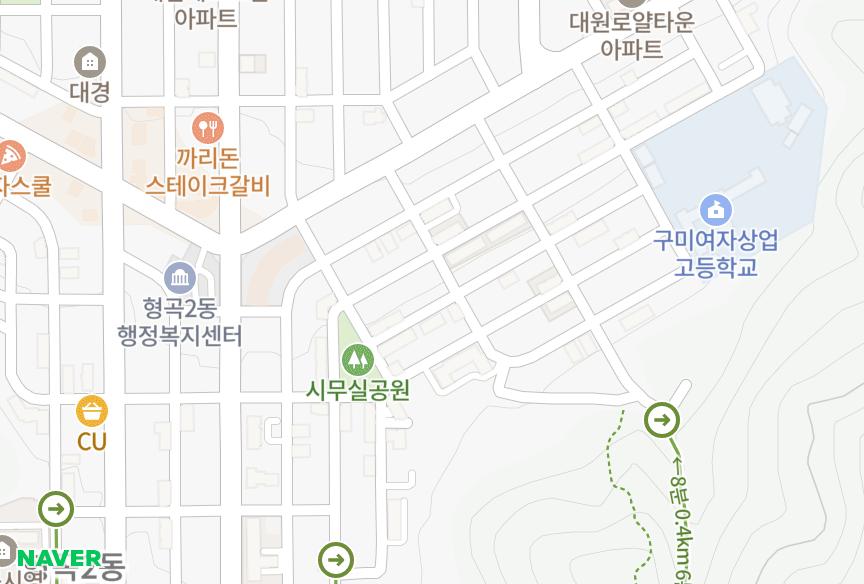 경상북도 구미시 형곡동 세진303차 위치·실거래 시세 지도