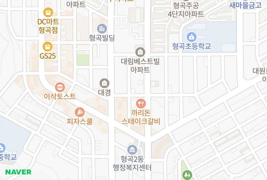 경상북도 구미시 형곡동 일산매화주택 위치·실거래 시세 지도