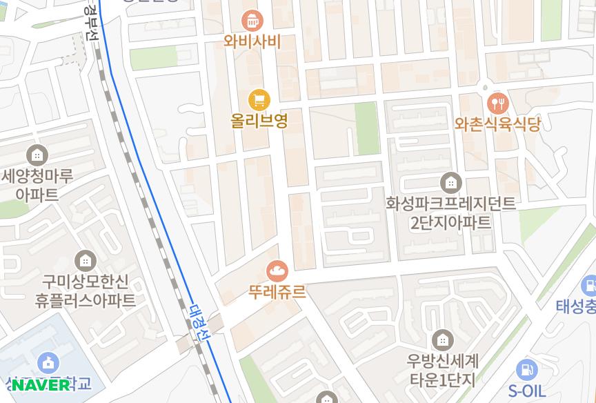 경상북도 구미시 상모동 미성23차 위치·실거래 시세 지도