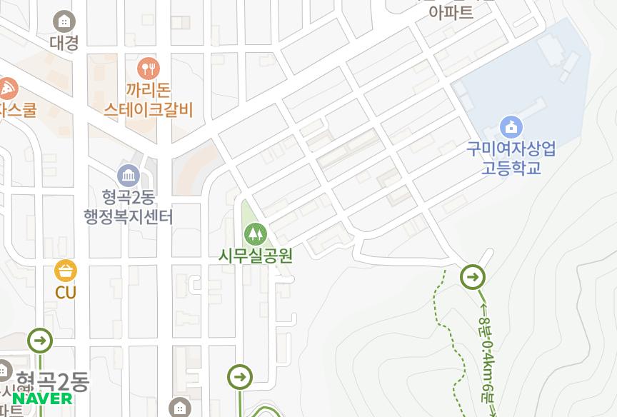 경상북도 구미시 형곡동 미성주택 위치·실거래 시세 지도