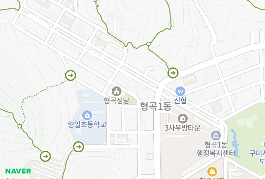 경상북도 구미시 형곡동 대원한아름 위치·실거래 시세 지도