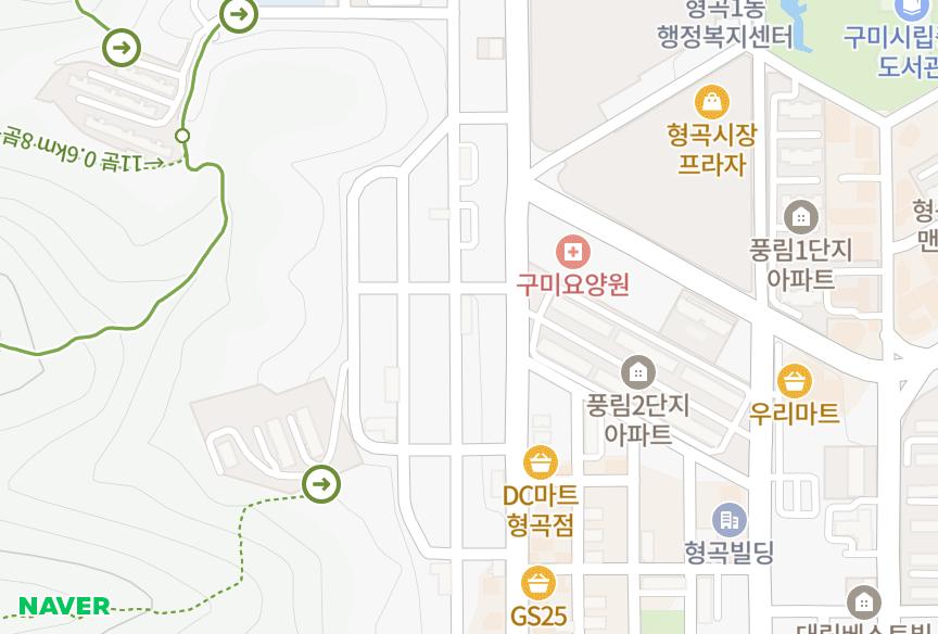 경상북도 구미시 형곡동 도시주택3-3차 위치·실거래 시세 지도