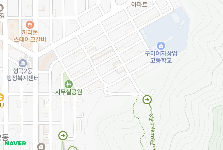 경상북도 구미시 형곡동 보은맨션 위치·실거래 시세 지도