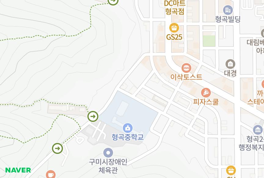 경상북도 구미시 형곡동 삼우911차 위치·실거래 시세 지도