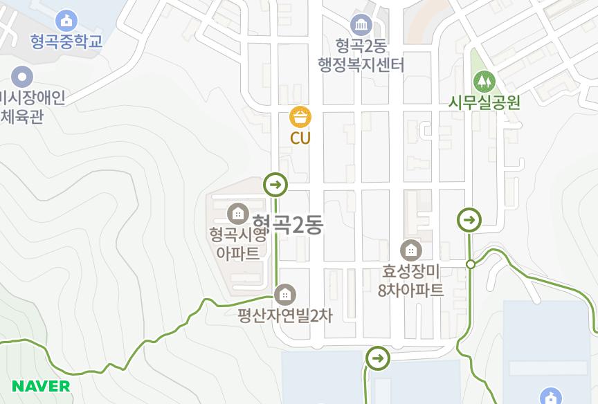 경상북도 구미시 형곡동 화산인터빌201차 위치·실거래 시세 지도