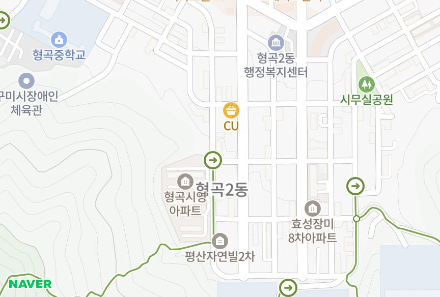 경상북도 구미시 형곡동 도시주택3-6차 위치·실거래 시세 지도