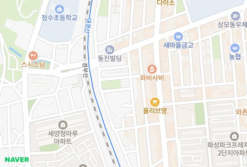 경상북도 구미시 상모동 상모미성빌라21차 위치·실거래 시세 지도