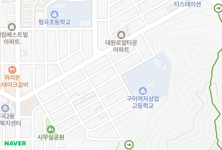 경상북도 구미시 형곡동 삼우924차 위치·실거래 시세 지도