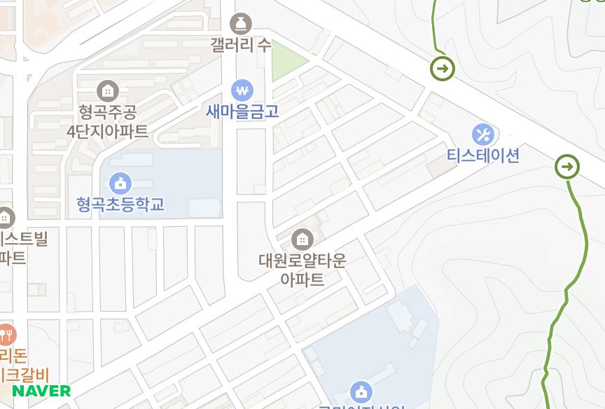 경상북도 구미시 형곡동 상록하이츠501차 위치·실거래 시세 지도