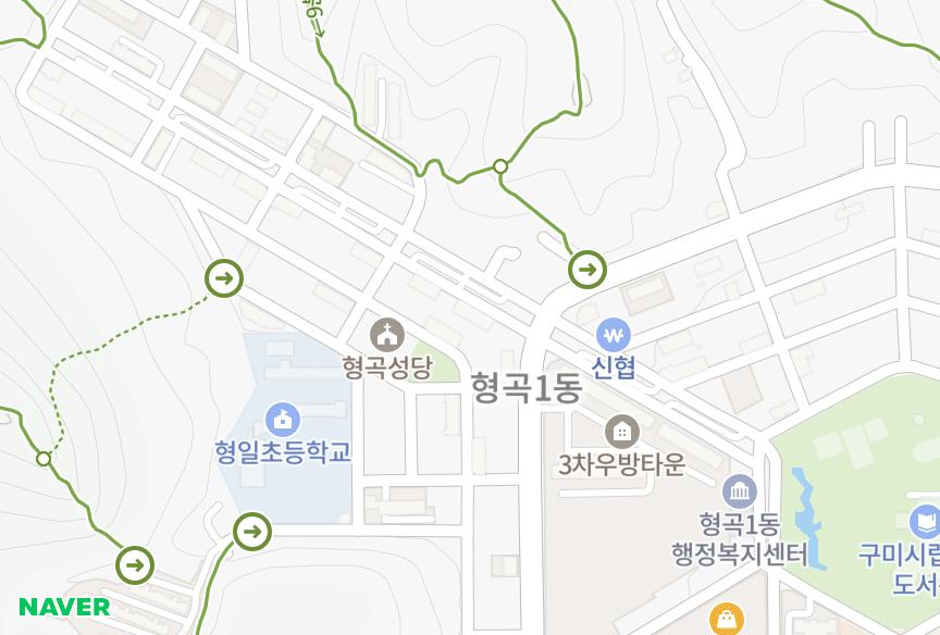경상북도 구미시 형곡동 정우맨션 위치·실거래 시세 지도