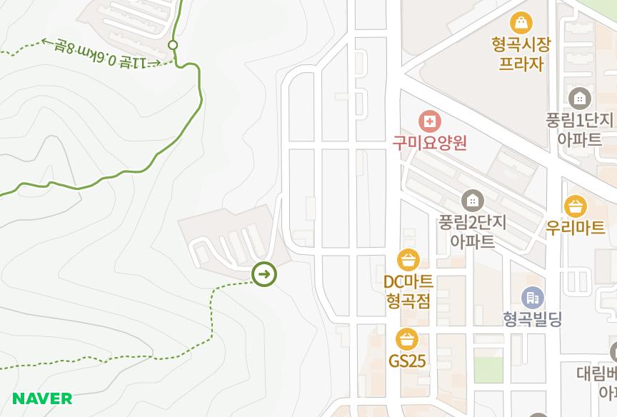 경상북도 구미시 형곡동 태양맨션 위치·실거래 시세 지도