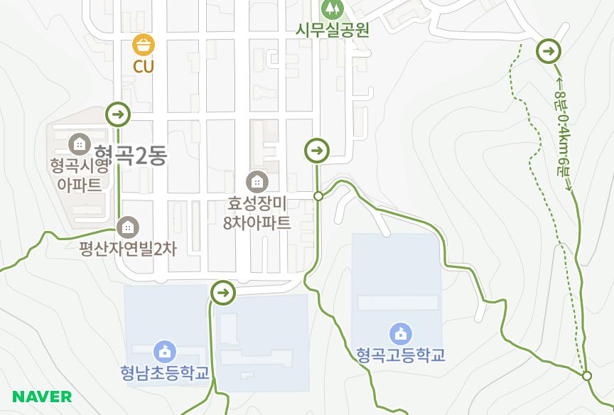 경상북도 구미시 형곡동 대원주택 위치·실거래 시세 지도