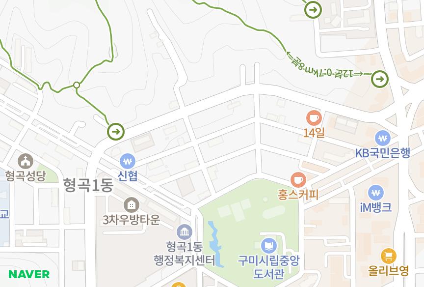 경상북도 구미시 형곡동 동우주택 위치·실거래 시세 지도