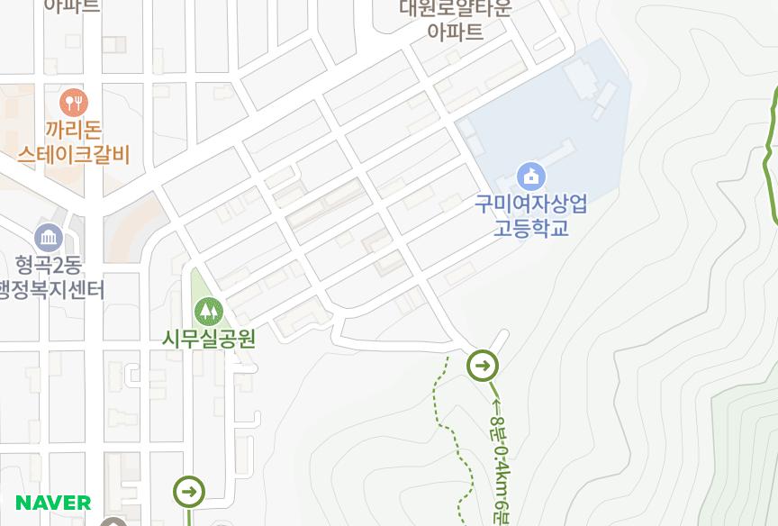 경상북도 구미시 형곡동 삼우907차 위치·실거래 시세 지도