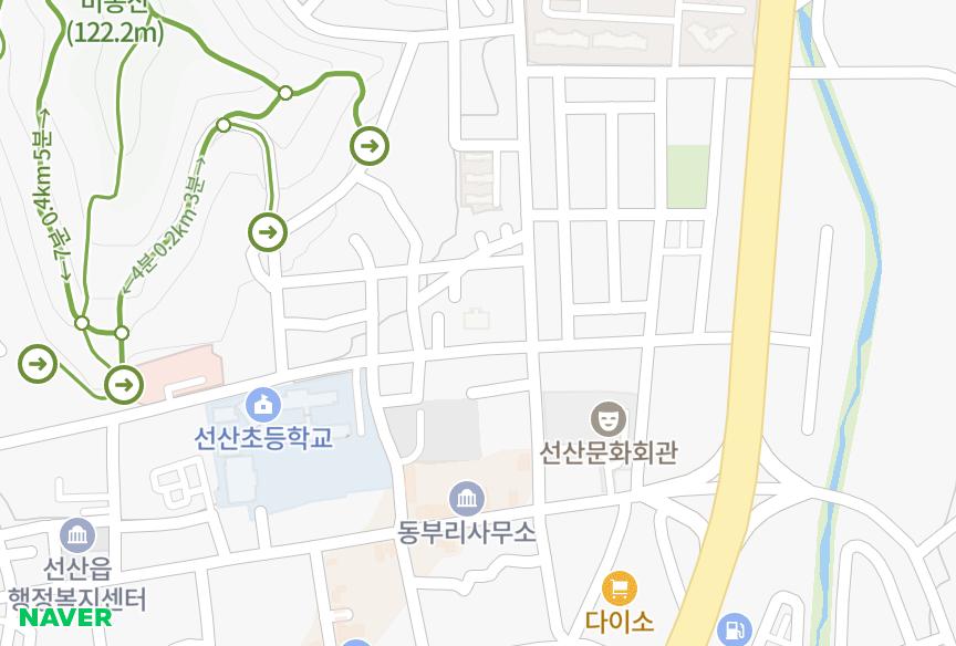 경상북도 구미시 선산읍 동부리 세진프라임빌101차 위치·실거래 시세 지도