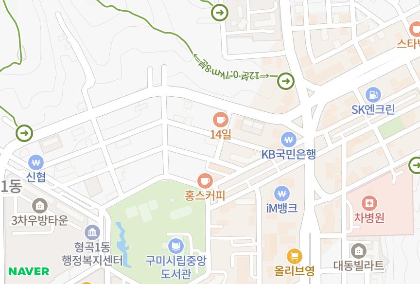 경상북도 구미시 형곡동 형곡건영타운 위치·실거래 시세 지도