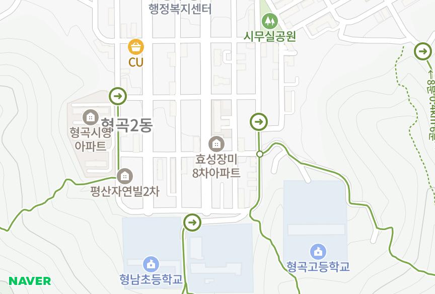 경상북도 구미시 형곡동 효성장미8차 위치·실거래 시세 지도