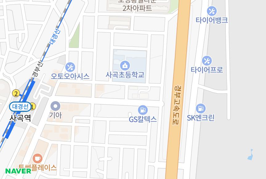 경상북도 구미시 사곡동 조은베네시움 위치·실거래 시세 지도
