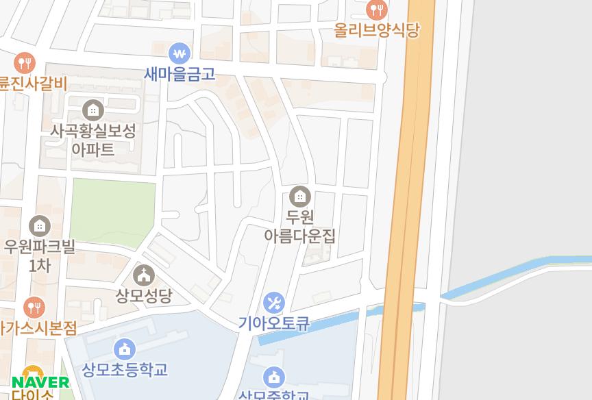 경상북도 구미시 사곡동 두원아름다운집 위치·실거래 시세 지도