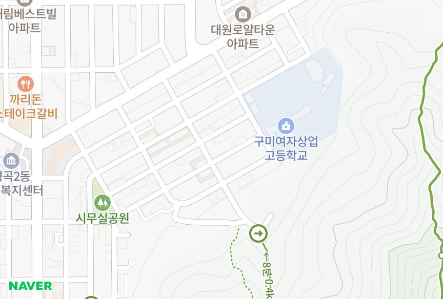 경상북도 구미시 형곡동 로얄5차 위치·실거래 시세 지도