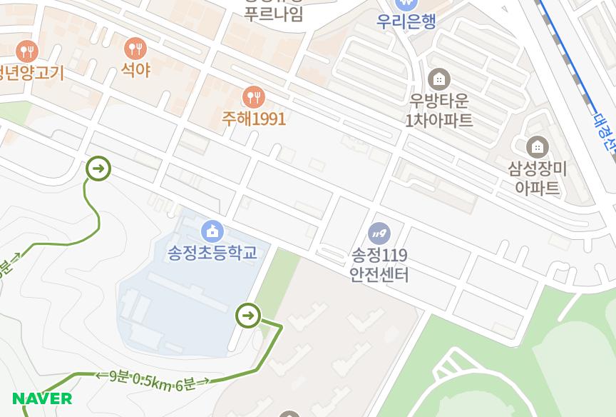 경상북도 구미시 송정동 반석드림빌601차 위치·실거래 시세 지도