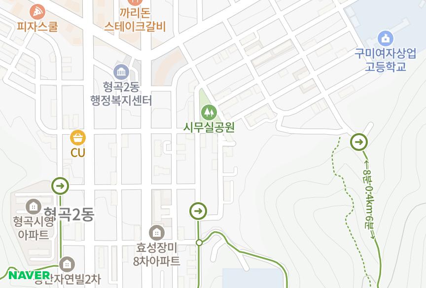 경상북도 구미시 형곡동 이구맨션16차 위치·실거래 시세 지도