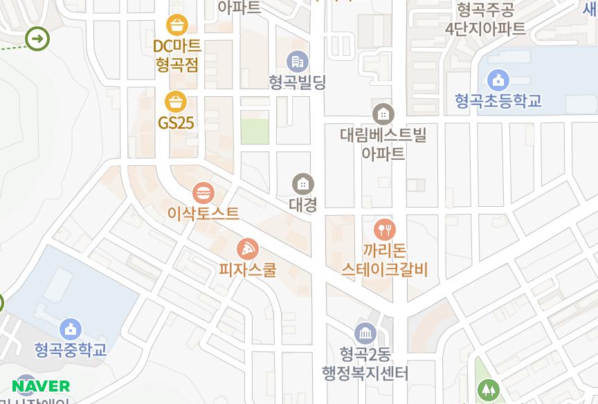 경상북도 구미시 형곡동 반석드림빌201차 위치·실거래 시세 지도