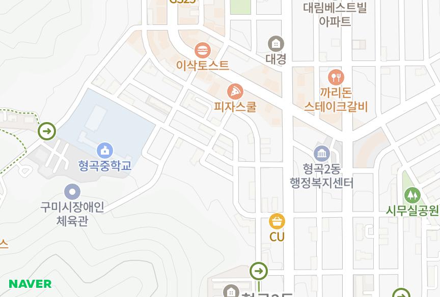 경상북도 구미시 형곡동 홍익맨션 위치·실거래 시세 지도