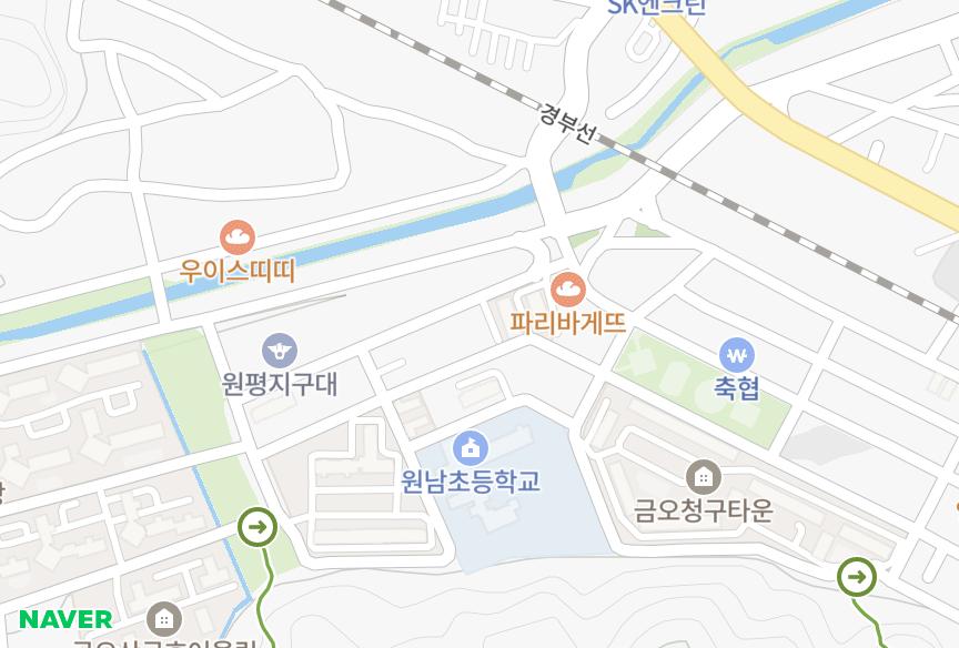 경상북도 구미시 남통동 동방6차 위치·실거래 시세 지도