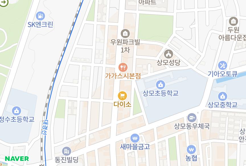 경상북도 구미시 상모동 동신인터빌 위치·실거래 시세 지도