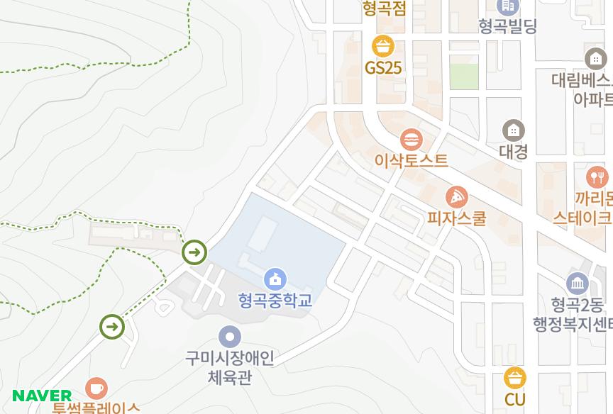 경상북도 구미시 형곡동 미성주택10차 위치·실거래 시세 지도